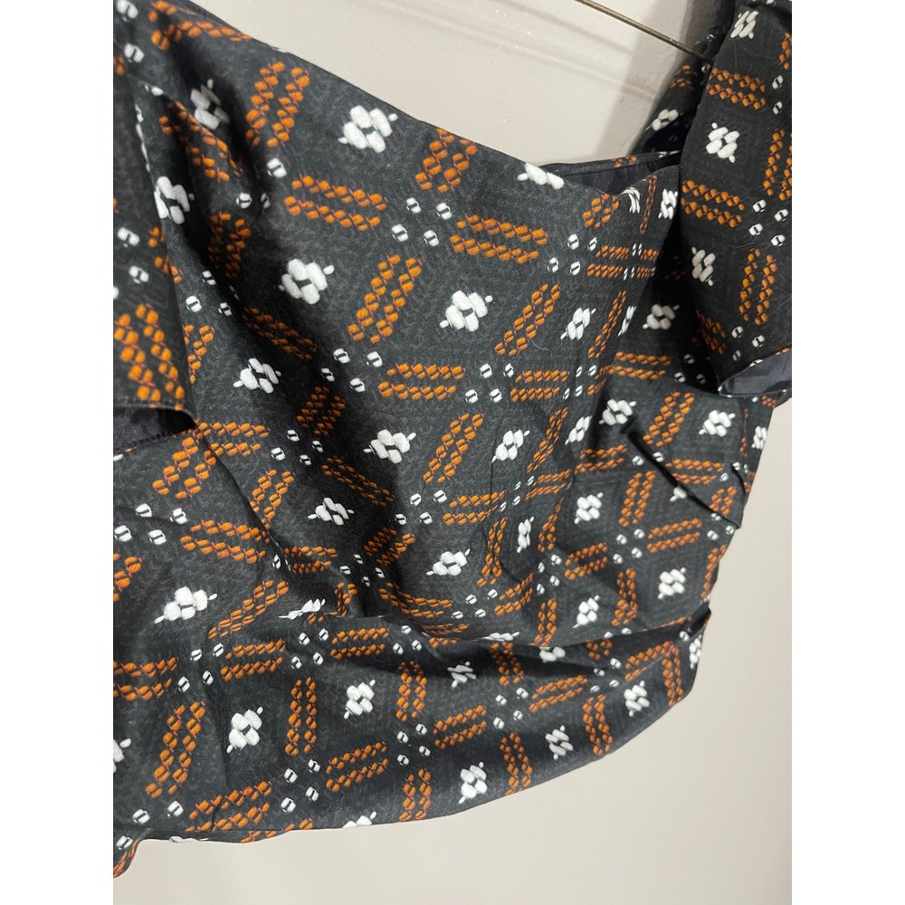Autumn‎ Adeigbo Jules Top Diamond Print Ruffle Sleeve Crop Top Size 16 NWT - Picture 3 of 13